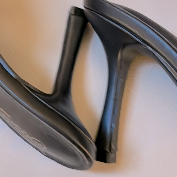 Olivia & Kate Black with Embellished Gold Studs, 3” High Heel Stiletto - Picture 5 of 7